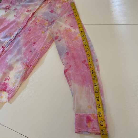 Pilcro by Anthropologie The Cate Long Sleeve Button Up Shirt Size Medium - Picture 17 of 17